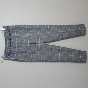 3.1 Philip Lim Black White and Blue Wool Houndstooth Pants Size 4